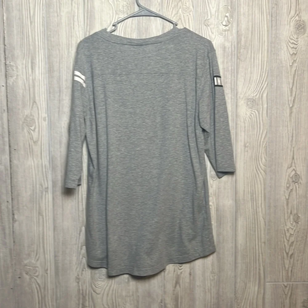 PINK Victoria's Secret Heather Gray 3/4 Sleeve Size Large - Picture 5 of 5